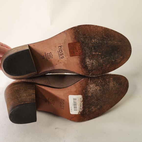 Hoss Intropia Suede Stacked Heel Boot 38 US 8 - Picture 8 of 9